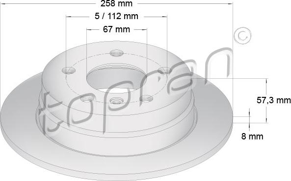 Topran 401 386 - Kočioni disk www.molydon.hr