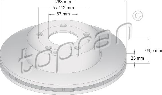 Topran 401 709 - Kočioni disk www.molydon.hr