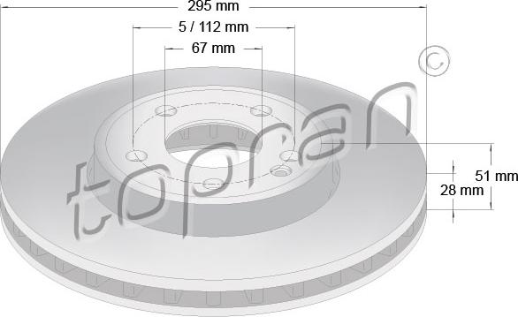 Topran 408 554 - Kočioni disk www.molydon.hr