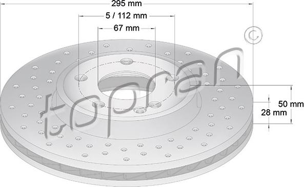 Topran 408 555 - Kočioni disk www.molydon.hr