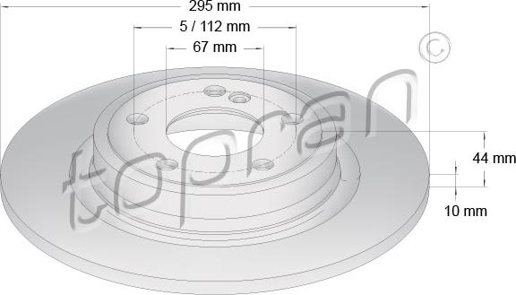 Topran 408 557 - Kočioni disk www.molydon.hr