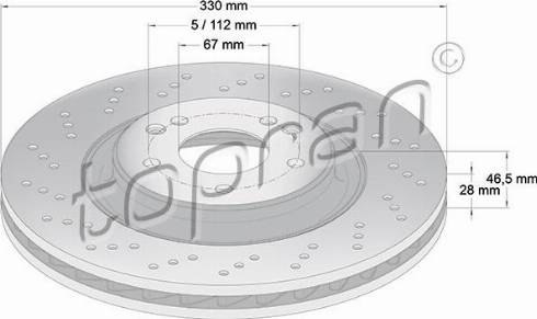 Topran 408 575 - Kočioni disk www.molydon.hr