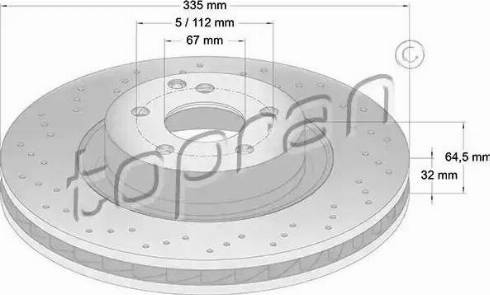 Topran 408 242 - Kočioni disk www.molydon.hr