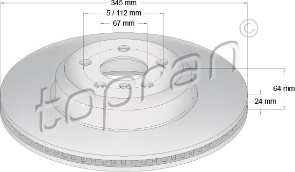 Topran 504 544 - Kočioni disk www.molydon.hr