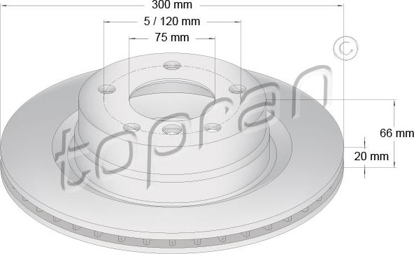 Topran 500 949 - Kočioni disk www.molydon.hr