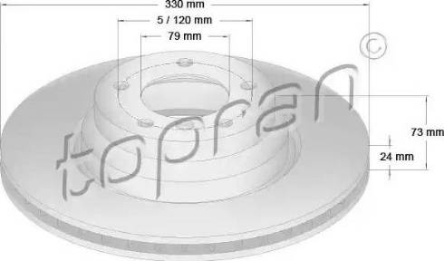 Topran 500 946 - Kočioni disk www.molydon.hr