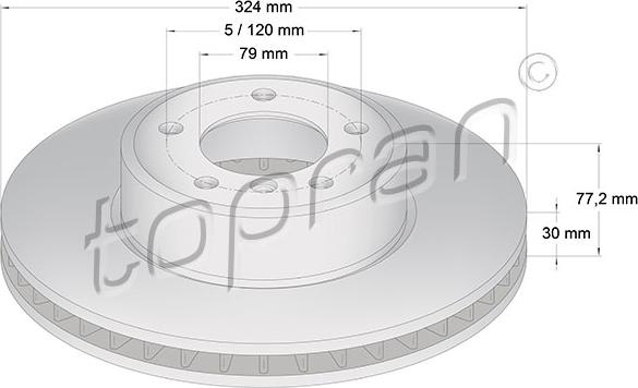 Topran 500 943 - Kočioni disk www.molydon.hr