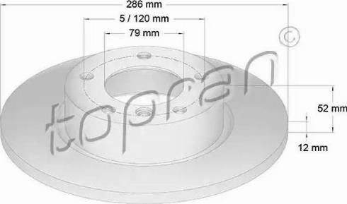 Topran 500 567 - Kočioni disk www.molydon.hr