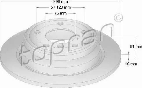 Topran 500 574 - Kočioni disk www.molydon.hr