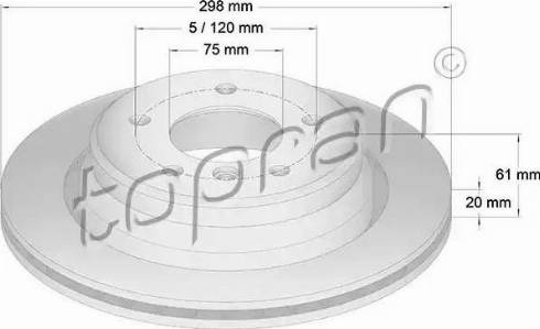 Topran 500 575 - Kočioni disk www.molydon.hr