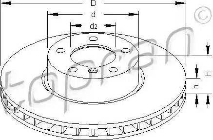 Topran 500 576 - Kočioni disk www.molydon.hr