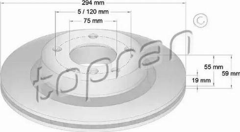 Topran 500 573 - Kočioni disk www.molydon.hr