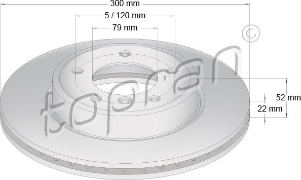 Topran 500 572 - Kočioni disk www.molydon.hr