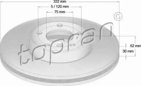 Topran 501 190 - Kočioni disk www.molydon.hr