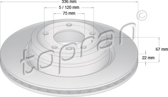 Topran 501 232 - Kočioni disk www.molydon.hr