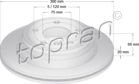 Topran 503 014 - Kočioni disk www.molydon.hr