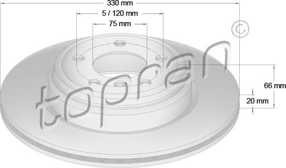 Topran 503 018 - Kočioni disk www.molydon.hr