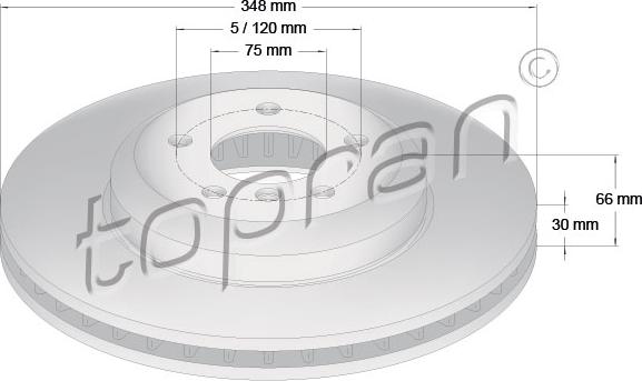 Topran 503 161 - Kočioni disk www.molydon.hr