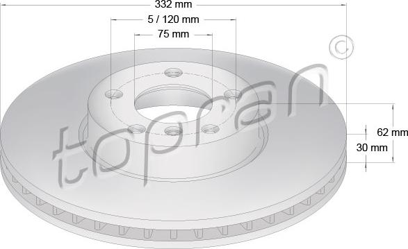 Topran 502 031 - Kočioni disk www.molydon.hr