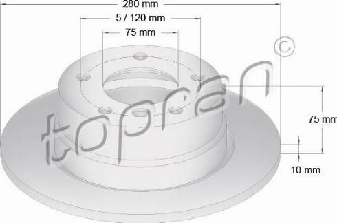 Topran 502 027 - Kočioni disk www.molydon.hr