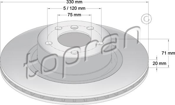 Topran 502 381 - Kočioni disk www.molydon.hr