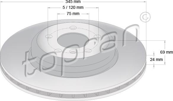 Topran 502 241 - Kočioni disk www.molydon.hr