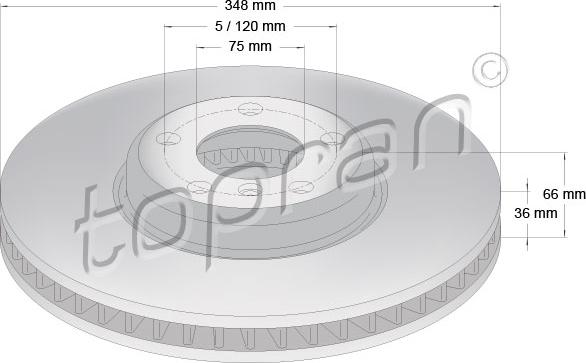 Topran 502 239 - Kočioni disk www.molydon.hr