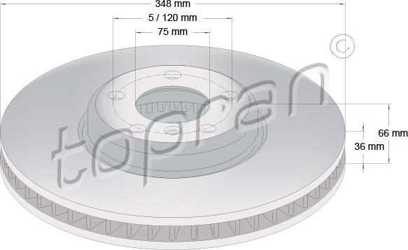 Topran 502 238 - Kočioni disk www.molydon.hr