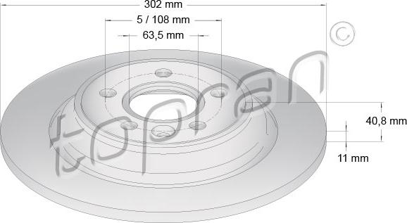 Topran 600 647 - Kočioni disk www.molydon.hr