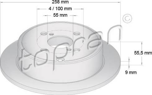 Topran 600 604 - Kočioni disk www.molydon.hr