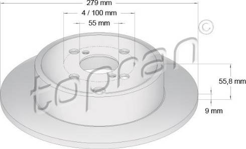 Topran 600 602 - Kočioni disk www.molydon.hr