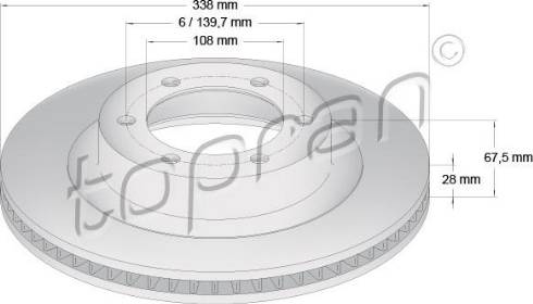 Topran 600 618 - Kočioni disk www.molydon.hr