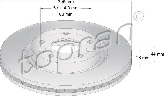 Topran 631 159 - Kočioni disk www.molydon.hr