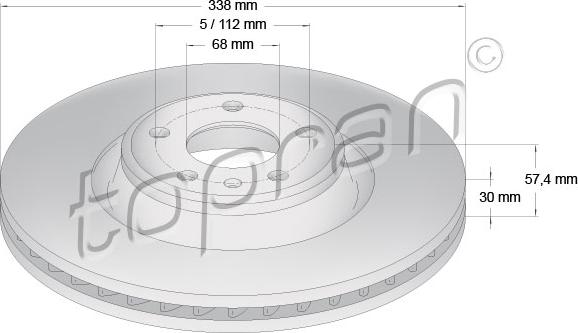 Topran 631 153 - Kočioni disk www.molydon.hr