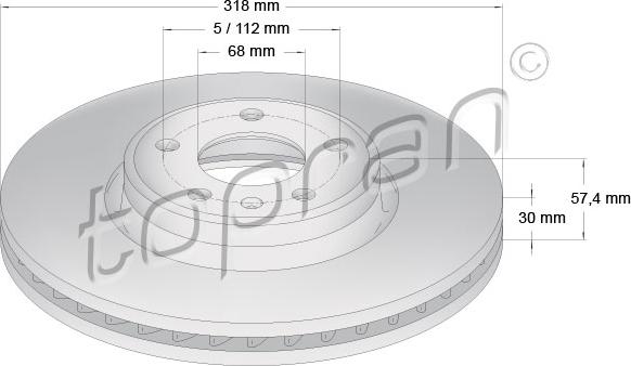 Topran 631 152 - Kočioni disk www.molydon.hr