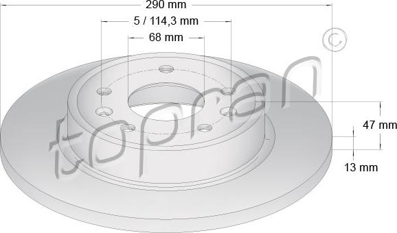 Topran 631 160 - Kočioni disk www.molydon.hr