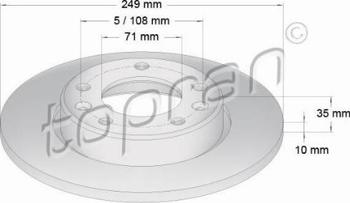 Topran 631 161 - Kočioni disk www.molydon.hr