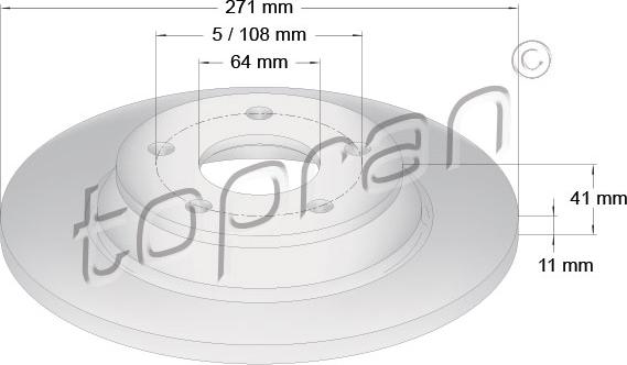 Topran 631 171 - Kočioni disk www.molydon.hr