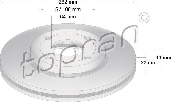 Topran 631 172 - Kočioni disk www.molydon.hr