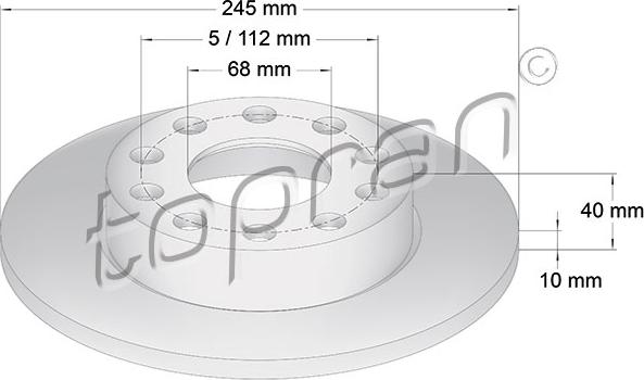 Topran 109 526 - Kočioni disk www.molydon.hr