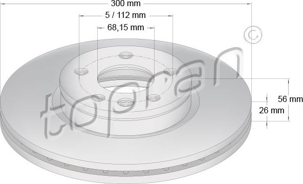 Topran 109 523 - Kočioni disk www.molydon.hr