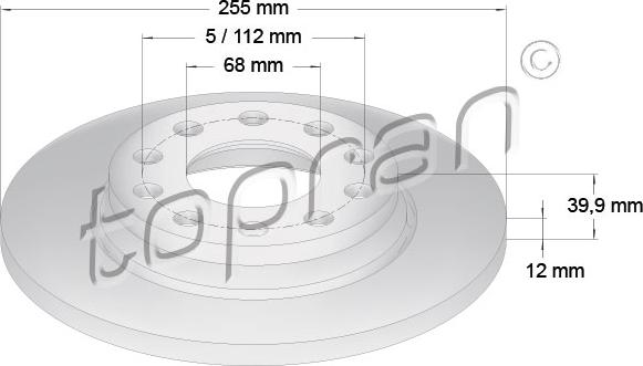 Topran 109 527 - Kočioni disk www.molydon.hr