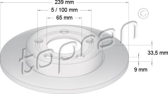 Topran 109 789 - Kočioni disk www.molydon.hr