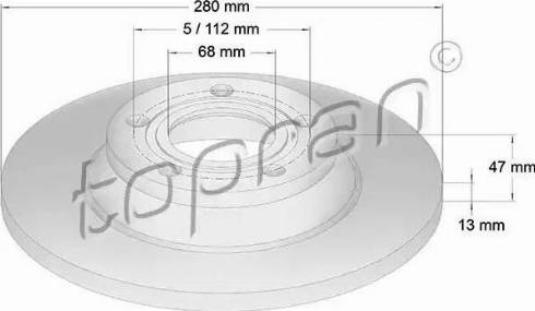 Topran 104 435 - Kočioni disk www.molydon.hr