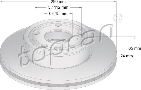 Topran 104 087 - Kočioni disk www.molydon.hr