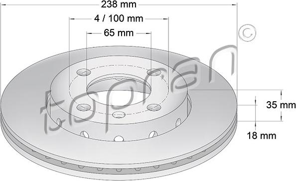 Topran 104 027 - Kočioni disk www.molydon.hr