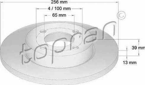 Topran 103 525 - Kočioni disk www.molydon.hr