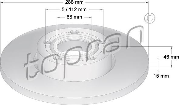 Topran 103 755 - Kočioni disk www.molydon.hr