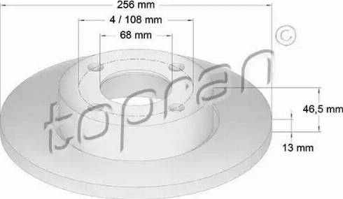 Topran 103 700 - Kočioni disk www.molydon.hr