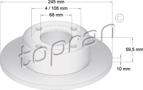 Topran 103 702 - Kočioni disk www.molydon.hr